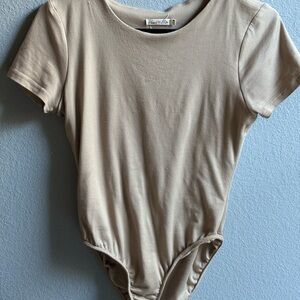 Heart Hips Tan Bodysuit One Piece